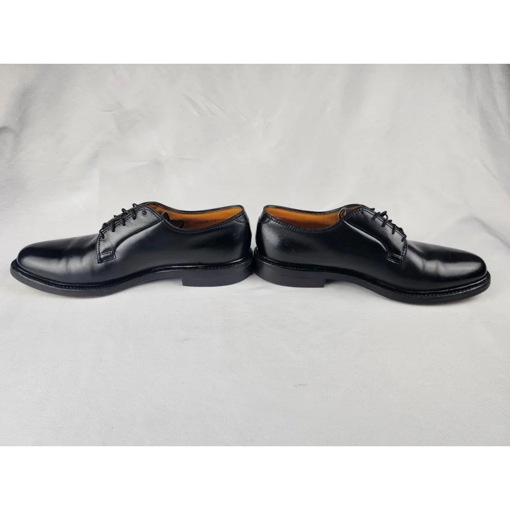 Florsheim Royal Imperial Size 10 Mens Black Leather Plain Toe Derby Dress Shoes